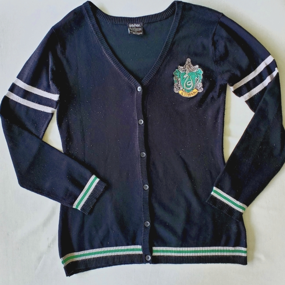 Hot Topic Harry Potter Slytherin House Cardigan,  Women's size Large